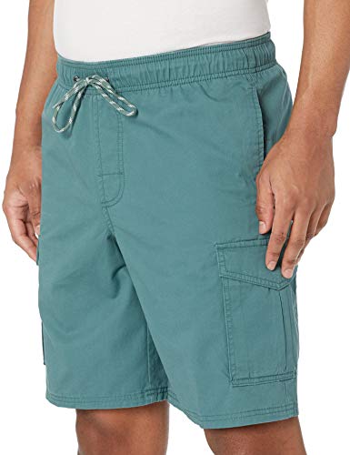Amazon Essentials Men's 9" Elastic Waist Cargo Short, Sage Green, Large #TOP2