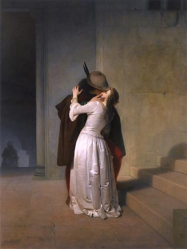 Peinture sur toile Le Baiser Francesco Hayez pour créer un cocon romantique