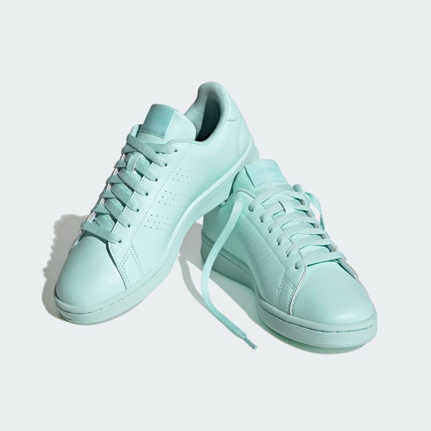 Image of adidas Womens Advantage Lace Up Sneakers Shoes Casual - White