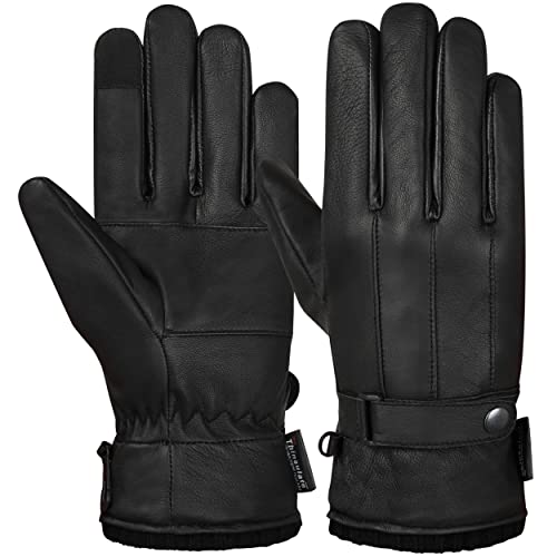 Hand Fellow Men’s Winter Leather Gloves