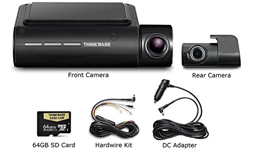 Thinkware F800 Pro Dash Cam 64GB Kit w/Rear Cam Hardwire WiFi GPS Night Vision