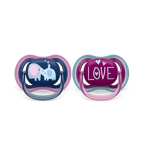 Philips AVENT ultra air Schnuller - 2er Pack, BPA-freier, atmungsaktiver...