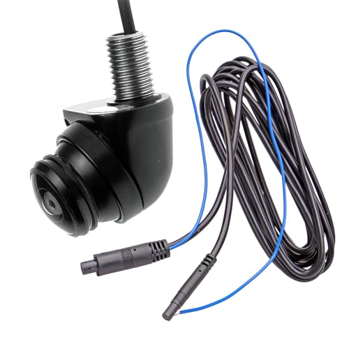 Carmedien Ultra Weitwinkel Kamera cm-UWK1 210°, Tote Winkel Camera, 3m Spezial-Anschlusskabel, mini Universalkamera IP69K Front Seite Heck