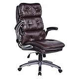chefsessel echtleder schwarz 【FLEXIBEL UND KOMFORTABEL】: Dieser Bürostuhl mit einem 360-Grad-Dreh- und Schaukelmechanismus bietet vielfältige Bewegungsmöglichkeiten. und die 5 glatten Rollen machen es einfach, sich nach Bedarf in Ihrem Raum zu bewegen, was Multitasking-Komfort ermöglicht. mit dem höhenverstellbaren Sitz finden Sie immer eine bequeme Position.Das Neigung Verriegelungssystem unter dem Sitz kann jeden gewünschten Winkel verriegeln.