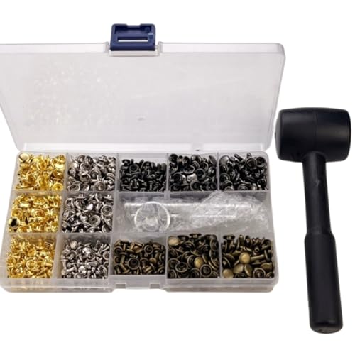 Rivets à double capuchon avec 3 outils de pose pour réparation solide