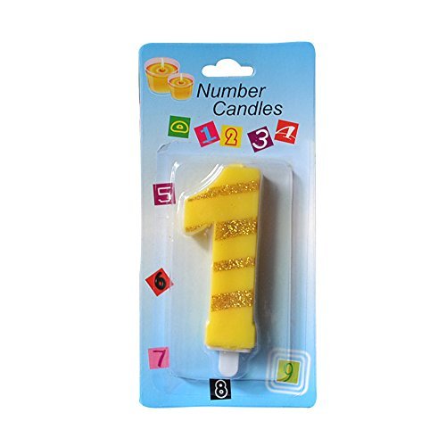 Ornerx Number 1 Birthday Candles Happy 1st Birthday Supplies