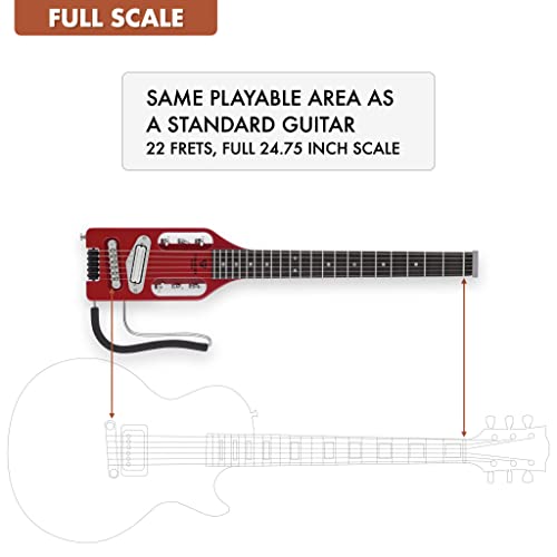 Traveler Guitar Ultra-Light Solid-Body Electric Guitar (Ule Trdg),Torino Red #TOP3