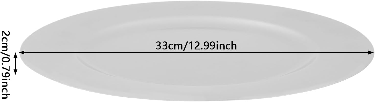 100 Pcs Antique Charger Plates Bulk 13 Inch Embossed Rim Plastic Party Dinner Plate Chargers Round Decorative Server Plate for Wedding Party Event Tableware (100pcs-silver1)