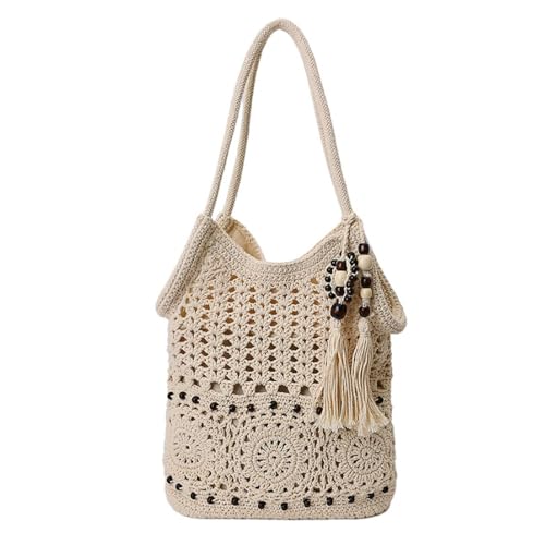 Bolso Tote tejido a crochet para mujer