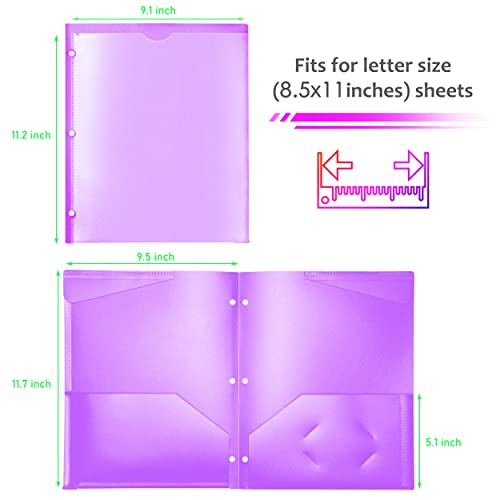 Dossier plastique robuste avec poches pour classeur format A4 - 7