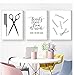 Produktbild Friseursalon Dekoration Friseur Schere Haar Poster und Drucke Friseur Geschenk Schönheitssalon Wandkunst Leinwand Malerei-40X60Cmx3 STK. Rahmenlos