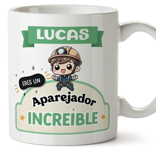 MUGFFINS Tazas Personalizadas para APAREJADOR hombre - En Español - Eres increíble - Kawaii - 11 oz / 330 ml - Regalo Personalizable original y divertido