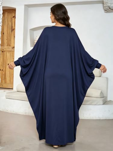 Image of Boedaty Women Soft Muslim Prayer Dress Abaya Islamic Ramadan Full of Elasticity Garment Dubai Robe