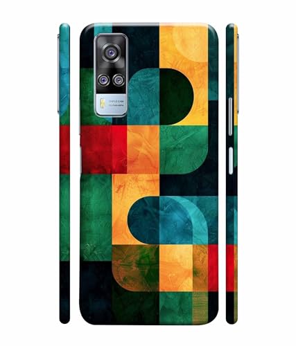 Image of Pattern Colorful Printed Hard Back Case Cover & Compatible for Vivo Y51 / Vivo Y31 / Vivo Y51A (Multicolor) - D1812