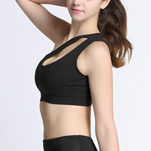 Underwear Mulheres Meninas oco à prova de choque Yoga Bra executando Sports Academia Lingerie S/M/L/