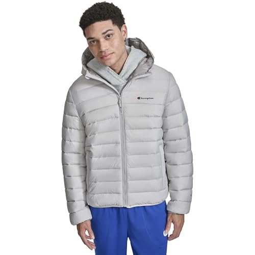 Champion Men's Performance Lightweight Puffer Jacket with Hood