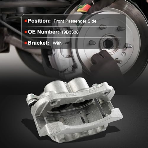 Image of cciyu Front Right Brake Caliper w /Bracket 19B3338 2007-2013 For Infiniti For QX56,2014-2023 For Infiniti For QX80,2006-2015 2017-2023 For Nissan For Armada,2008-2015 2017-2023 For Nissan For TITAN