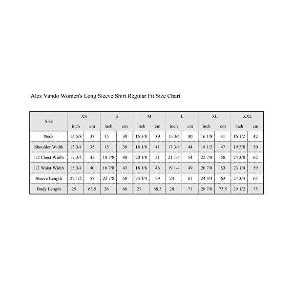 Alex-Vando-Womens-Dress-Shirts-Regular-Fit-Long-Sleeve-Stretch-Work-Shirt Alex Vando Womens Dress Shirts Regular Fit Long Sleeve Stretch Work Shirt,Black,S