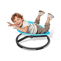 FERUERW Spinning Chair for Autistic Kids, Sensory Swivel Chair, 220LBS Weight Capacity, Sensory Toy for Children with ADHD/Autism, Training Body Coordination, 3+ Years (Blue)