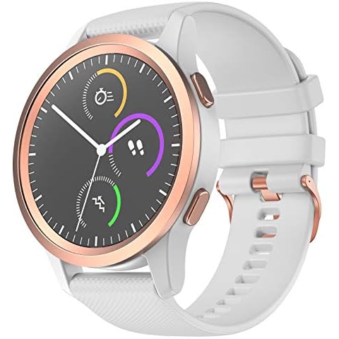 Shieranlee 18mm Quick Release Strap Compatible with Tic C2, Vivoactive 4S /GarminMove 3S/ vivomove 3s/GarminActive S Strap,Approach S2,Fossil Q Venture Gen 3/Gen4,Xiaomi watch Cover