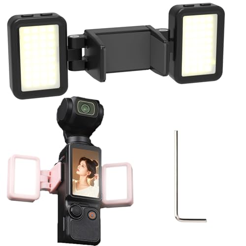 Taoricup DJI Osmo Pocket 3 �Ή� �⏕���C�g �\�t�g���C�g �u���P�b�g DJI Osmo Pocket 3 �Ή� �A�N�Z�T���[ �����\ 3�F�⏕�� (Black)