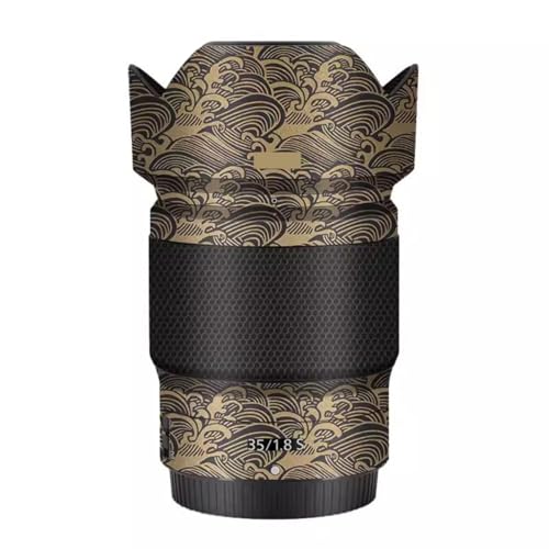 Autocollant objectif Nikon Z 35mm F1.8S vinyle de protection or pour photographe