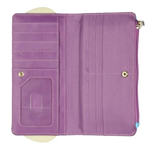 Disney Monsters Inc. Sulley 3D Horns Snap Closure Faux Leather Flap Women's Metal Badge Wallet3