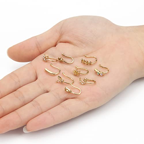 Crazypiercing Fake Nose Ring Cz African Nose Cuffs Gold Faux Septum Nose Rings Clip On Nose Jewelry For Woman Non Pierced Jewelry (9 Clip Nose Ring) #TOP3