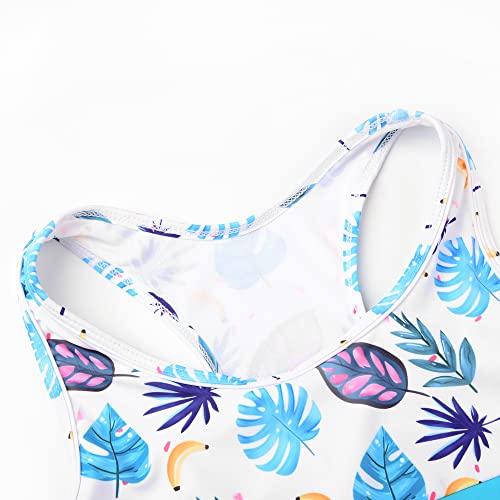 Image of Uhnice Girls Swimsuit Two Piece Tankini Swimwear with Boyshort