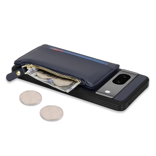 Image of Cavor for Google Pixel 7 Case Wallet with Card Holder, Blue