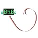 Produktbild Demiawaking Mini Digital Voltmeter DC 0-100V LED Panel Spannungsmesser mit drei Kabel (Grün)