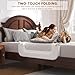 FigTime Bed Rail for Toddlers, Baby Bed Rail Guard for Kids, Toddler Bed Rails with Reinforced Anchor Fit, Height Adjustable & Foldable Bed Rail Guard for Twin, Full, Queen & King Beds (White, 32IN)