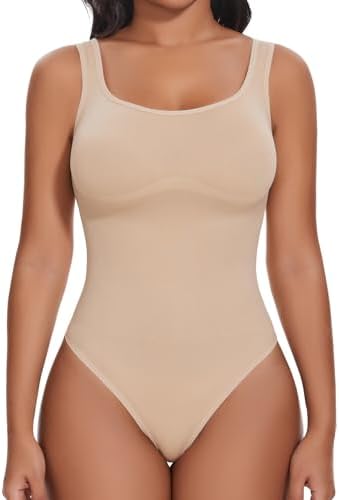 Joyshaper Shapewear Damen Body Tanga Tank Bauchweg Miederbody Formender | Shapewear Bodys Shaper Rückenfreier Thong Bodysuit