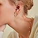 Jstyle 3 Pairs Stainless Steel Hoop Earrings for Women Huggie 12MM