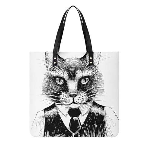 Sac à bandoulière chat gentleman voyagez léger et organisé sans changer de sac à main