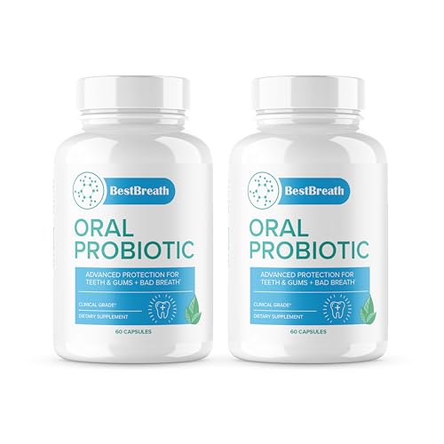 Official... Best Breath Oral Probiotic - Best Breath Dental Probiotic for Teeth and Gums - Advanced Supplement Pills Healthier Teeth, Gums & Bad Breath, BestBreath Oral Probiotic Reviews (2 Pack)