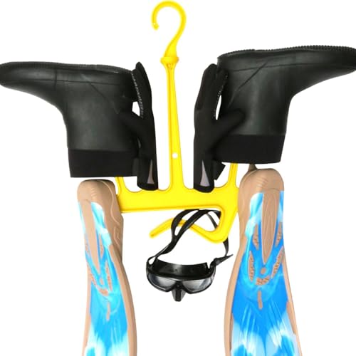 Percha de buceo multiusos y ligera para secar trajes de neopreno y botines