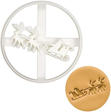 Santa Claus and Reindeer cookie cutter, 1 piece - Bakerlogy