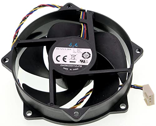 CPU Cooling Fan FA09025H12LPB 9025 9CM 4-Wire for I3 I5 I7 775 115X 1151 1150 1155 etc,DC12V 0.36A Cooling Fan