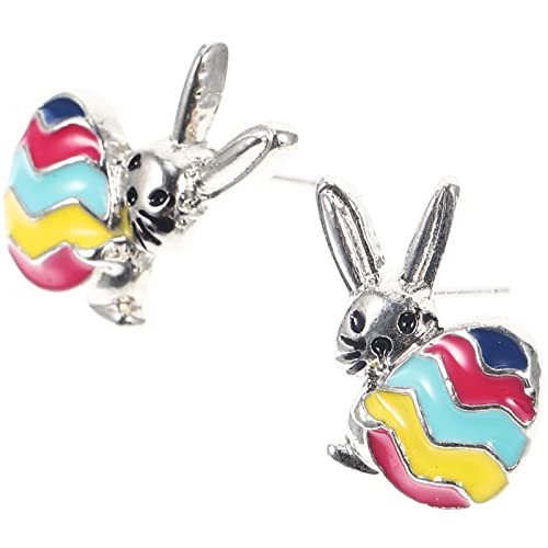ABOOFAN 1 Paire Boucles d'oreilles De Pâques Oeufs De Lapin De Pâques Ornement Boucles d'oreilles Bijoux De Fête De Pâques pour Le Printemps Valentines Filles Cadeaux