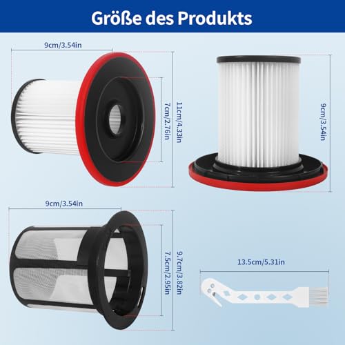 2 Filter für Bosch Unlimited 6 Staubsauger Zubehör Ersatzteile