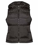  B&C - Bodywarmer Zen Women - Gilet Doudoune Anorak sans Manches à Capuche - 420-42 - Femme (L, Noir)