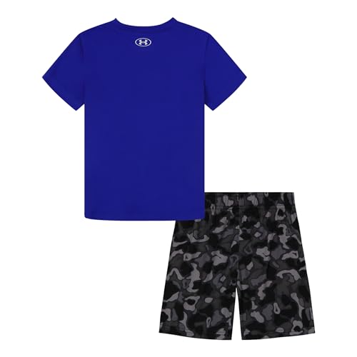 Under Armour boys Short Sleeve Tee and Short Set, Lightweight and Breathable - Image 3