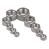 DIN 934 Sechskantmutter Edelstahl - M3 bis M12 - Menge 25/50 / 100x - DIN 934 - Klasse 8 / Festigkeitsklasse 8.8 (50, M6)