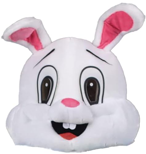 rericonq Easter Bunny Mask for Adult Easter Pink Rabbit Masks Bunny Costume Adult Cosplay Men Women