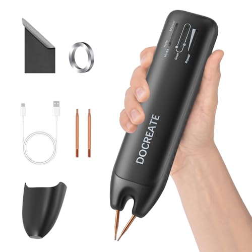 Saldatrici a punti con batteria, Saldatore a punti portatile, con modalità automatiche e manuali, 99 velocità regolabili per i pack di batterie DIY, display LED