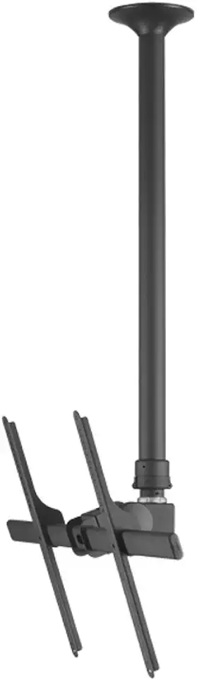 Atdec Telehook 3070 Large Display Ceiling Mount Tilt with Height Adjustable Pole (Long). Max Load 65kg. Universal VESA. Black.
