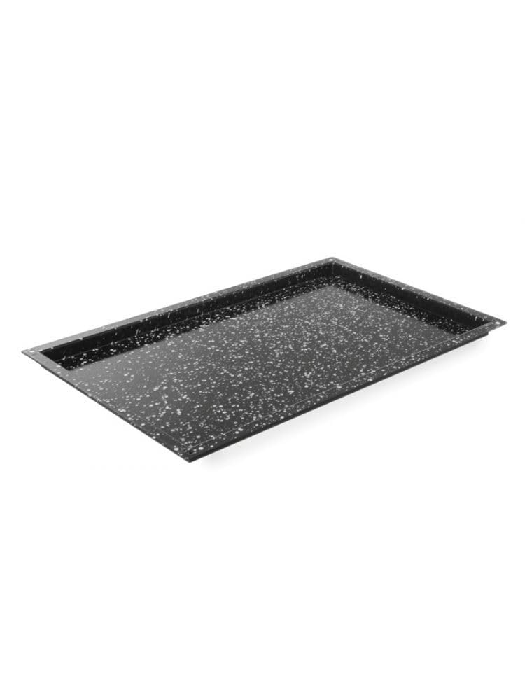 HENDI Teglia GN 1/1, rivestimento antiaderente in marmo, bacinella CONVECTOMAT CLASSIC, contenitore vassoio GN, resistente fino a 300°C, adatto per forni, 530x325x(H)20mm, acciaio smaltato