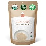 SPICY ORGANIC Onion Powder – 16 oz. – Certified USDA Organic - Non-GMO - White Onion Powder Seasoning for Dressings, Dips, Casseroles, Meat, Poultry, Baking, Sauces, Gravies, and Flavoring for Snacks