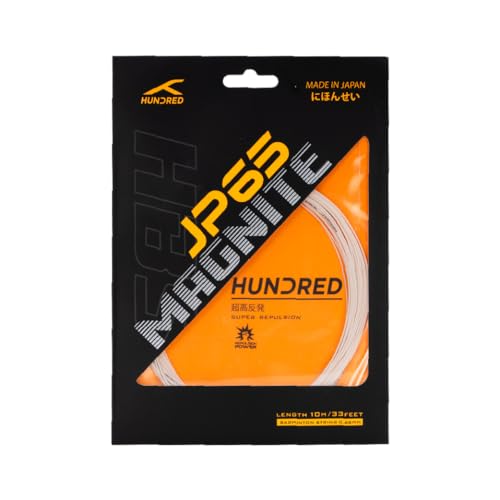Image of Hundred JP65 Magnite Badminton String | 0.65 mm High Repulsion & Control | Premium Hitting Sound | Excellent Shock Absorption & Durability